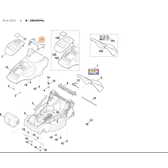 STIHL Uchwyt 6311 706 2200